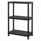 Plastic Racking Unit with 3 Shelves 25kg Capacity Per Level APPR3