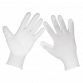 White Precision Grip Gloves - (Large) - Pack of 6 Pairs SSP50L/6