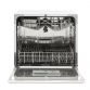 Baridi Compact Tabletop Dishwasher 8 Place Settings, 6 Programmes, Low Noise, 8L Cycle, Start Delay - White DH86