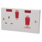 Double Pole Switch 45A with Switched Socket 13A DCN4457NB