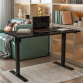 Dellonda Black Electric Adjustable Office Standing Desk, Quiet & Fast 1200x600mm DH55