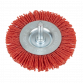 Nylon Filament Circular Brush Ø75mm with Ø6mm Shaft NFBC75