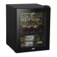 Baridi Black 16 Bottle Wine Fridge Cooler, 5-18°C Touch Controls & LED 430x560mm DH7