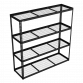 Heavy-Duty Modular Racking Unit with 4 Mesh Shelves 300kg Capacity Per Level 1820mm APMR1