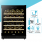 Baridi 54 Bottle Wine Cellar Fridge with Digital Touch Screen Controls, Black DH78