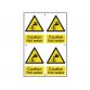 Caution Hot Water - PVC 200 x 300mm SCA1309