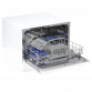 Baridi Compact Tabletop Dishwasher 6 Place Settings, 6 Programmes, Low Noise, 6.5L Cycle, Start Delay - White DH83