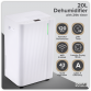 Baridi Dehumidifier with Digital Display & 24hr Timer 12L - White DH147