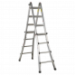 Aluminium Telescopic Ladder 4-Way EN 131 Adjustable Height AFPL3