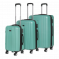 Dellonda Set 3-Piece Lightweight ABS Luggage Set with Integrated TSA Approved Combination Lock - Teal - DL126 DL126