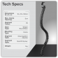 Dellonda Flexible Cable Management System, Clamp-On 1.3m DH274