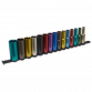 Multi-Coloured Socket Set 15pc 1/2"Sq Drive 6pt Deep WallDrive® Metric AK2874D