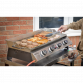 Dellonda 4 Burner Stainless Steel Portable Gas Plancha with Warming Rack 10kW DG277