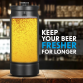Baridi Growler Keg 4L, Matte Black suitable for Soft Drinks and Beer- DH101 DH101