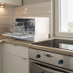 Baridi Compact Tabletop Dishwasher 6 Place Settings, 6 Programmes, Low Noise, 6.5L Cycle, Start Delay - White DH83