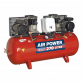 Air Compressor 270L Belt Drive 2 x 3hp with Cast Cylinders SAC1276B