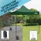 Dellonda Premium 2x2m Pop-Up Gazebo, Heavy Duty, PVC Coated, Water Resistant Fabric, Supplied with Carry Bag, Rope, Stakes & Weight Bags - Dark Green Canopy DG128