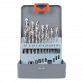 Left-Hand Spiral Drill Bit Set 19pc AK8190