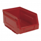 Plastic Storage Bin 105 x 165 x 85mm - Red Pack of 24 TPS224R