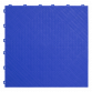 Polypropylene Floor Tile 400 x 400mm - Blue Treadplate - Pack of 9 FT3BL