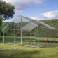 Dellonda 3 x 4 x 2m Walk-In Chicken Run, Galvanized Steel, Roof Cover, PVC Coated Chicken Wire DG279