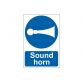 Sound Horn  - PVC Sign 200 x 300mm SCA0250