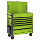 Tool Trolley 6 Drawer with Ball Bearing Slides - Green AP366HV