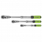 Siegen Extendable Flexi-Head Ratchet Wrench Set 3pc S01297
