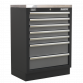 Superline PRO® 2.0m Storage System - Wood Worktop APMSSTACK07W