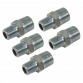 Reducing Union 3/8"BSPT to 1/4"BSPT - Pack of 5 AC100