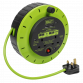 Cassette Type Cable Reel Green with Thermal Trip 2 x 230V and 2 x USB 10m BCR10G