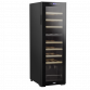 Baridi 27 Bottle Dual Zone Wine Cooler, Fridge with Digital Touch Screen Controls, Wooden Shelves & LED Light, Black DH90
