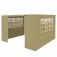 Dellonda Premium Side Walls/Doors/Windows for Gazebo/Marquee, Fits 2 x 2m Models - Beige DG142