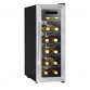 Baridi 12 Bottle Wine Cooler with Digital Touch Screen Controls & LED Light, Stainless Steel DH74
