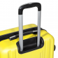 Dellonda 3-Piece ABS Luggage Set with Integrated TSA Approved Combination Lock - Yellow - DL124 DL124
