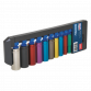Multi-Coloured Socket Set 10pc 3/8"Sq Drive 6pt Deep WallDrive® Metric AK285D