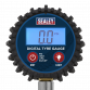 Digital Tyre Pressure Gauge with Twin Push-On Connector TST003