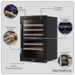 Baridi 57 Bottle Dual Zone Wine Fridge & Cooler 60cm DH118