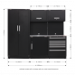 Premier 2.5m Storage System - Stainless Worktop APMSCOMBO1SS
