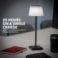 Dellonda Rechargeable Table Lamp for Home Office Restaurant RGB Colours DH212