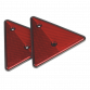 Rear Reflective Red Triangle Pack of 2 TB17