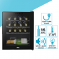 Baridi Black 16 Bottle Wine Fridge Cooler, 5-18°C Touch Controls & LED 430x560mm DH7