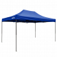 Dellonda Premium 3 x 4.5m Pop-Up Gazebo, Heavy Duty, PVC Coated, Water Resistant Fabric, Supplied with Carry Bag, Rope, Stakes & Weight Bags - Blue Canopy DG135