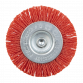 Nylon Filament Circular Brush Ø75mm with Ø6mm Shaft NFBC75