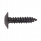 Self-Tapping Screw 4.8 x 19mm Flanged Head Black Pozi Pack of 100 BST4819