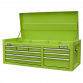 Topchest 9 Drawer with Ball Bearing Slides - Green AP4109HV