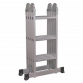 Aluminium Folding Platform Ladder 4-Way EN 131 AFPL1