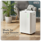 Baridi Dehumidifier with Digital Display & 24hr Timer 12L - White DH147
