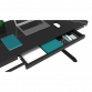 Dellonda Black Electric Adjustable Standing Desk with USB & Drawer, 1200 x 600mm DH53