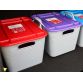 25L Stack 'N' Storage Box - Red Top GORSGSQLR